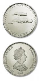 38毫米  鲸  特里斯坦达库尼亚  2008年 纪念币