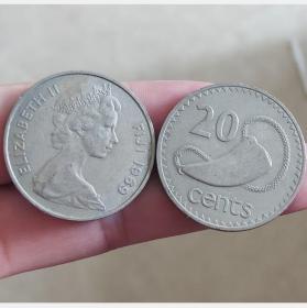 29MM 斐济硬币 单枚 花冠硬币收藏