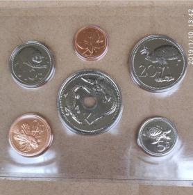 巴布亚新几内亚硬币6个套 (1.2.5.10.20托伊1基那) 直径约18-33mm