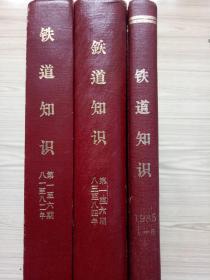 铁道知识：1981年、1982年、1983年、1984年、1985年；5年精装合订本合售