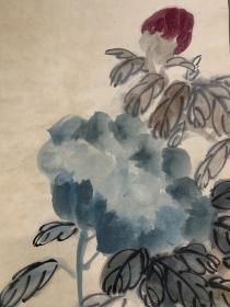 回流立轴 吴昌硕画作（尺寸121cm×32cm）