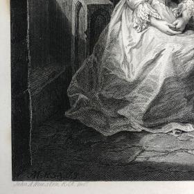 「诺娜的治疗咒语」约翰·亚当·休斯顿[绘] 约翰·勒孔特[刻] 1871年初版本钢版画 尺寸43*29.5厘米 /SWScottA04