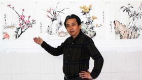 四川省美术家协会会员蒲青松.梅兰竹菊约49*49cm四幅。店铺区有更多作品，结识有缘人.
