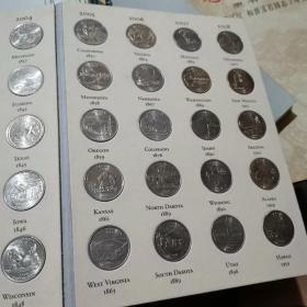 THE FIFTY STATE COMMEMORATIVE QUARTER SERIES 1999-2008 美国五十州纪念币