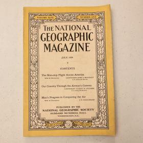 现货 national geographic美国国家地理1924年7月航拍美国，征服天空--飞行器（飞机，热气球，飞艇）