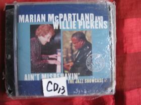 CD 现货Marian McPartland and Willie Pickens Ain't Misbehavin  M版完封
