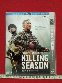 《杀戮季节、复仇人猎人》DVD-9电影光碟、光盘、影碟2013年（马克·斯蒂文·约翰逊执导，罗伯特·德尼罗、约翰·特拉沃尔塔主演动作片）