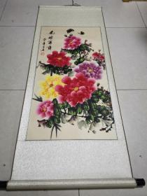 国画作品《花开富贵》