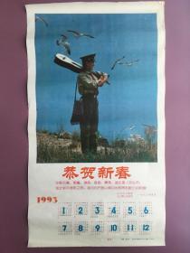 年画挂历年历画 1993年 和平