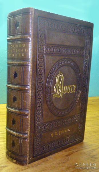 稀缺版，《托马斯·摩尔的诗歌作品全集》8精美钢雕刻版画，1863年出版