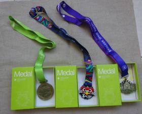 【徽章】咕咚线上马拉松体育章（苏州、远安、泰国）3枚合售