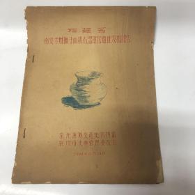 福建省南安丰州狮子山新石器时代遗址发掘报告（1960油印本）