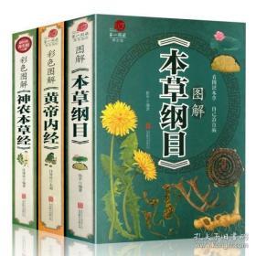 正版现货 彩图版全3册 本草纲目/彩色图解黄帝内经/神农本草经 中医养生百科全书