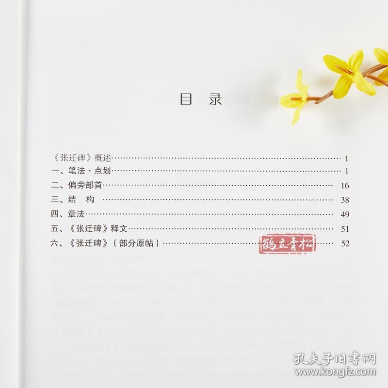 张迁碑 经典碑帖入门辅导丛书 入门技法教程 中国书店隶书毛笔书法字帖