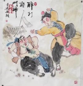 梁健 老师作品戏曲人物，三尺斗方，化蝶，可合影，多款