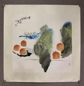 回流软片，冯今松〈可以荐佳客〉，画心尺寸69x67