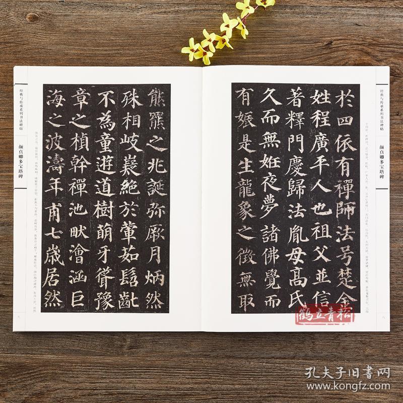颜体颜真卿字帖多宝塔碑 楷书毛笔书法字帖附带技法解析 经典与传承系列书法碑帖