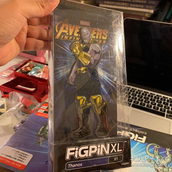 全新复仇者联盟徽章 美国FiGPiN出品 加大号 灭霸萨诺斯立式徽章金属胸针 FiGPiN Avengers: XL Thanos X1