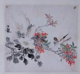 颜伯龙（款）国画一幅，尺寸：27×29特价处理旧物，不包真假，买家自鉴。