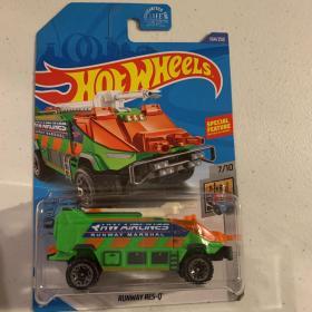 Hotwheels汽车玩具模型 Runway RES-Q HW METRO 机场救援车