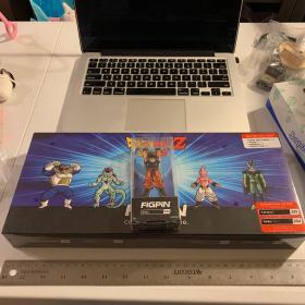 Dragon ball Z FigPin set 立式徽章全新整套五枚 悟空，贝吉塔猿人，弗立萨，小布欧，沙鲁