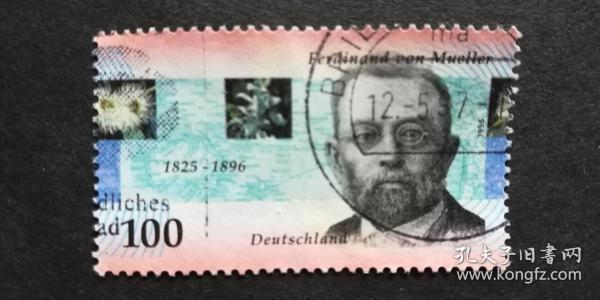 德国邮票（人物）：1996 The 100th Anniversary of the Death of Ferdinand von Mueller, Botanist植物学家费迪南德·冯·穆勒（Ferdinand von Mueller）逝世100周年 1套1枚