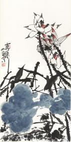 花卉136x69cm(高仿复制微喷)