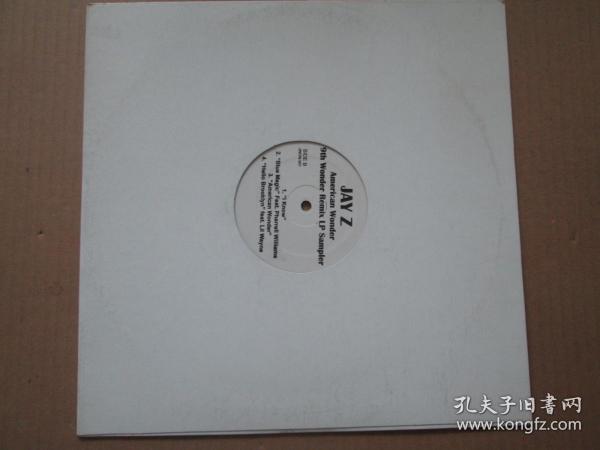Jay Z* ‎– American Wonder 9th Wonder Remix LP Sampler 嘻哈 美版 黑胶LP唱片
