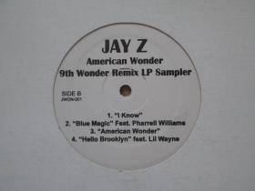 Jay Z* ‎– American Wonder 9th Wonder Remix LP Sampler 嘻哈 美版 黑胶LP唱片