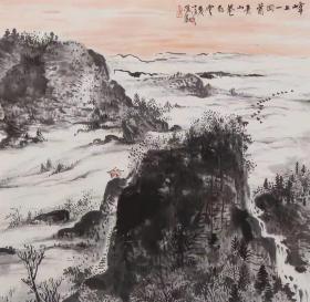 【终身保真字画】林汉国58*58cm
                  自号一粟轩主人，1954年出生于广东澄海，毕业于东方美术函授学院，师从于陈哲先生。现为中国国画家协会理事，广东省书法家协会会员，汕头中华书画研究会理事