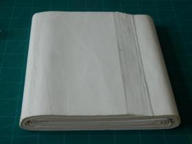 老纸专场20-B004--日本纯手漉画仙纸：【青柳宝研堂精选纸】-四尺对开-90枚--约80年代老宣纸--略生-纸张绵软甚佳。