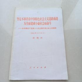 坚定不移沿着中国特色社会主义道路前进为全面建成小康社会而奋斗