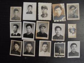 建国初期15张1寸左右男子老照片