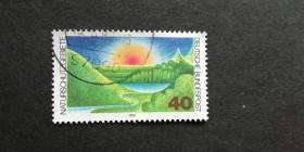 德国邮票（风光/大自然）：1980 Protection of Nature保护自然 1套1枚