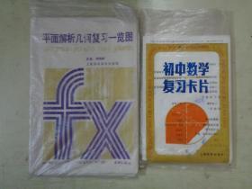 《平面解析几何复习一览图》《初中数学复习卡片（25张全）》【2套合售】