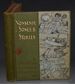 1894年Edward Lear - Nonsense Songs & Stories 《荒诞诗歌与故事集》英伦幽默经典 作者亲绘版画插图 大开本