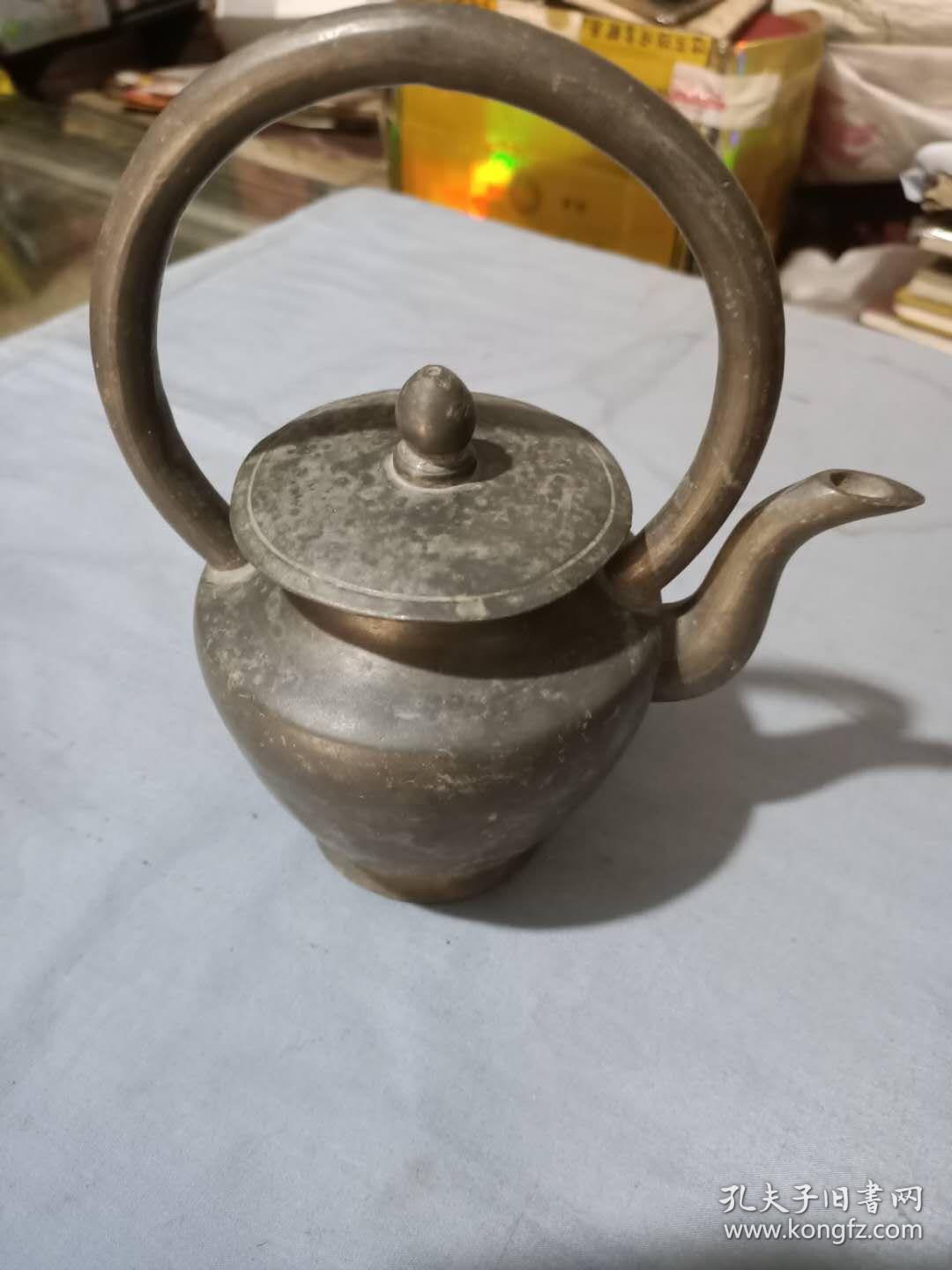 点击查看原图 晚清民国烟台恒昌自造锡酒壶