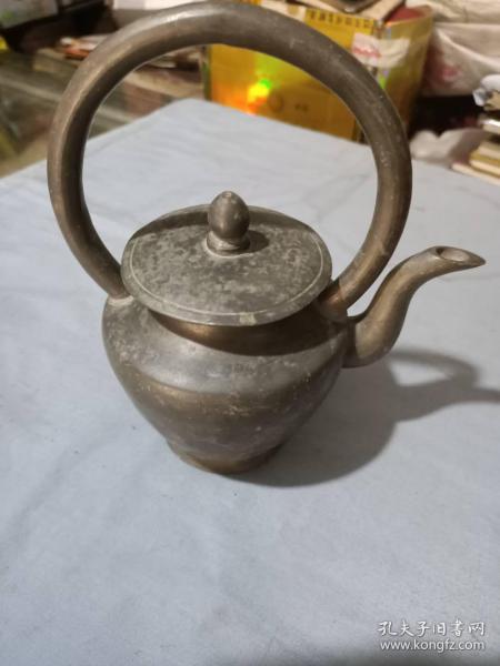 晚清民国烟台恒昌自造锡酒壶