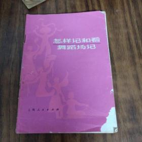 怎样记和看舞蹈场记(77年一版一印、内品好)