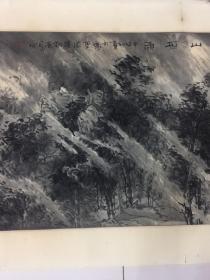 山东名家谢景勇巨幅国画精品《巴山夜雨》长302厘米，宽60厘米【】【】【谢景勇，1961年9月24日生于山东省济阳县，毕业于山东师范大学美术系，进修于中国美术学院中国画系。系谢景勇中国美术家协会会员，山东省美术家协会理事，济南市美术家协会副主席，2006年考入中国国家画院周韶华（工作室）高级研修班，2007年入卢禹舜（工作室）高级研修班，为中国长城书画院画家。】