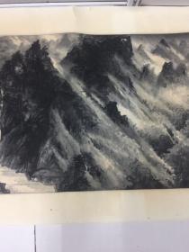 山东名家谢景勇巨幅国画精品《巴山夜雨》长302厘米，宽60厘米【】【】【谢景勇，1961年9月24日生于山东省济阳县，毕业于山东师范大学美术系，进修于中国美术学院中国画系。系谢景勇中国美术家协会会员，山东省美术家协会理事，济南市美术家协会副主席，2006年考入中国国家画院周韶华（工作室）高级研修班，2007年入卢禹舜（工作室）高级研修班，为中国长城书画院画家。】