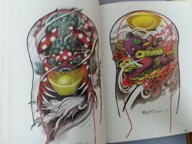 乾坤典藏:纹身经典手稿集NO.1《超大画册》+TATTOO【壹】2本售  内页无字迹勾画品好