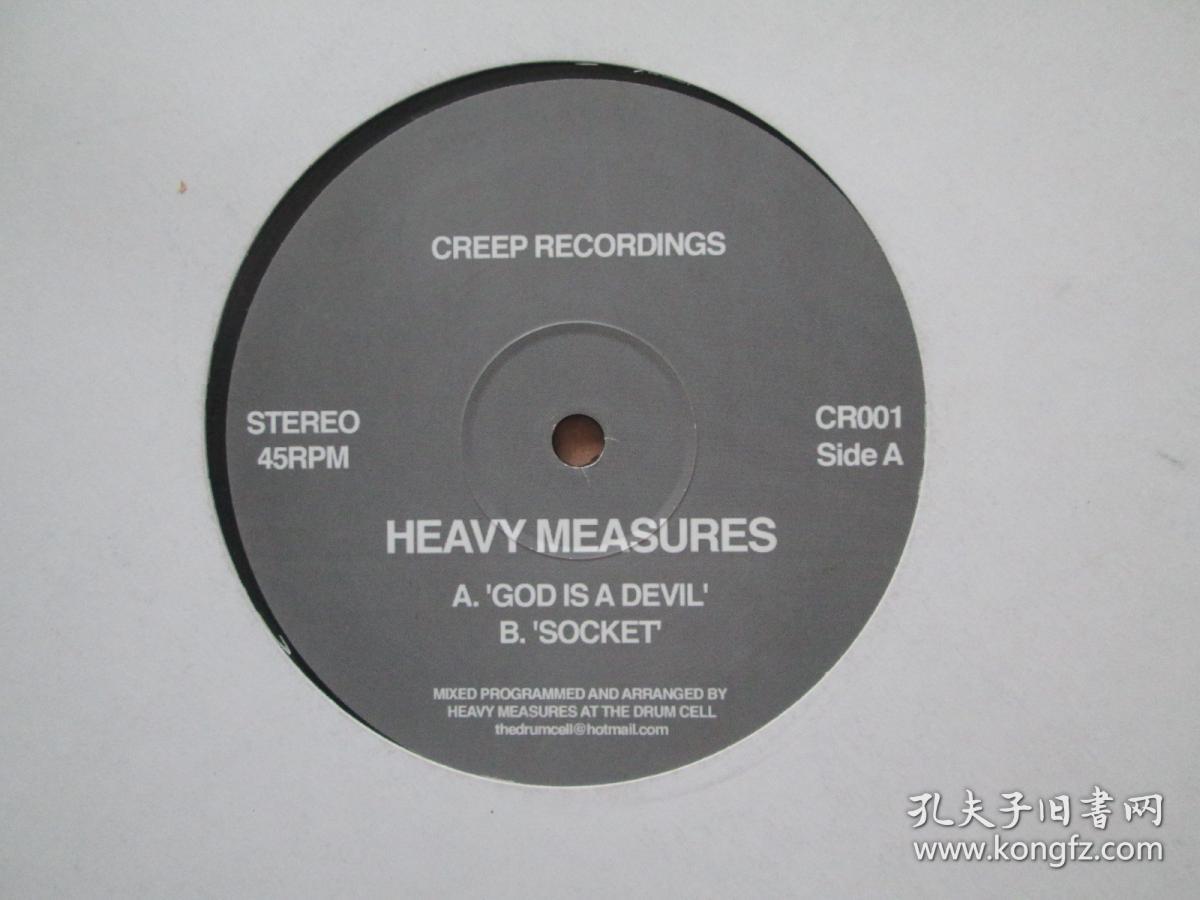 Heavy Measures ‎– God Is A Devil / Socket 浩室电子 黑胶LP唱片