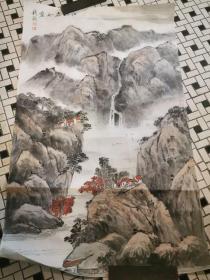 上海著名画家钱毅山水