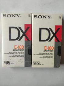 录像带  索尼 SONY:DX  E-180 两盒合售