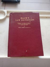 Blacks Law Dictionary 布莱克法律辞典（第5版）英文版 16开 精装