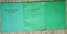 ARCHITECTURAL DESIGN（英国建筑设计杂志）三本合售，分别为1961年4月号、1966年1月号和1966年11月号