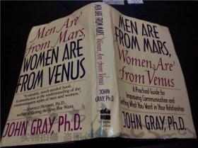 原版英法德意等外文 MEN ARE FROM MARS WOMEN ARE FROM VENUS/John Gray,Ph.D./ Harper Collins 1992年 大32开硬精装