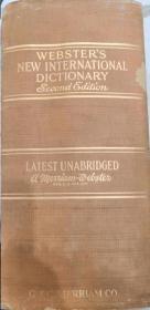 1950年WEBSTERS NEW INTERNATIONAL DICTIONARY Second Edition Unabridged 韦氏新国际字典-第二版-未删减版
