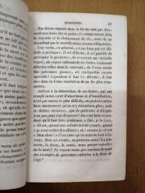 SOUVENIRS DE CONFERENCES,PRONES ET INSTRUCTIONS  ENTENDUS A SAINTE-VALERE DE 1830 A 1835会议、演讲和指导的回忆—从1830年到1835年（1852年法文原版书，19世纪基督教会文件资料，磨砂皮面硬精装，三面刷金，扉页法文签字异常隽永漂亮）